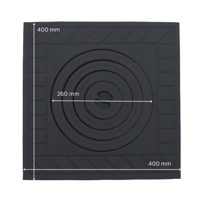 PLITA SOBA DIN FONTA CU UN OCHI 400 mm L x 400 mm l [2]