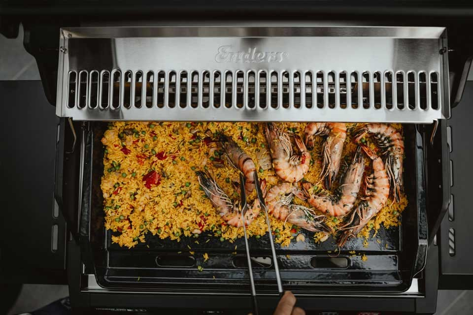 Plita tip Plancha XL din fonta emailata 67 x 45 cm pentru gratarele Enders Monroe Pro 4 7884 [3]