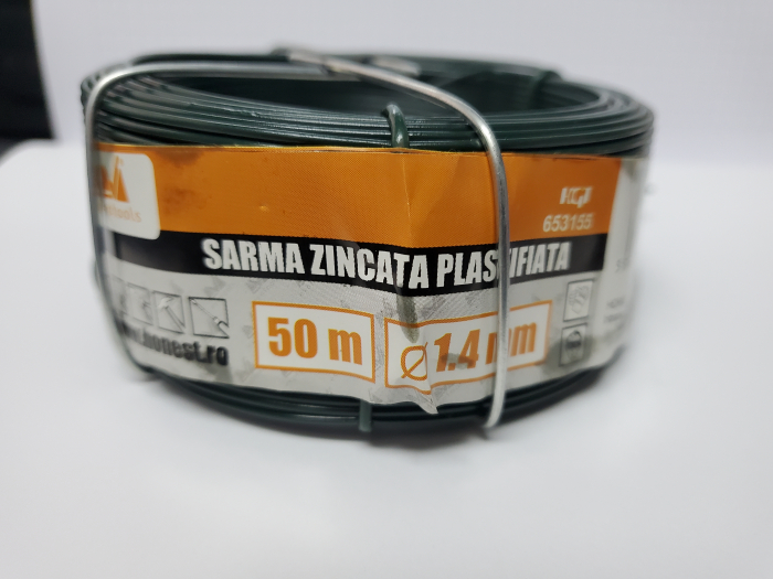 SARMA ZINCATA PLASTIFIATA 50 M DIAMETRU 1.4 mm [1]