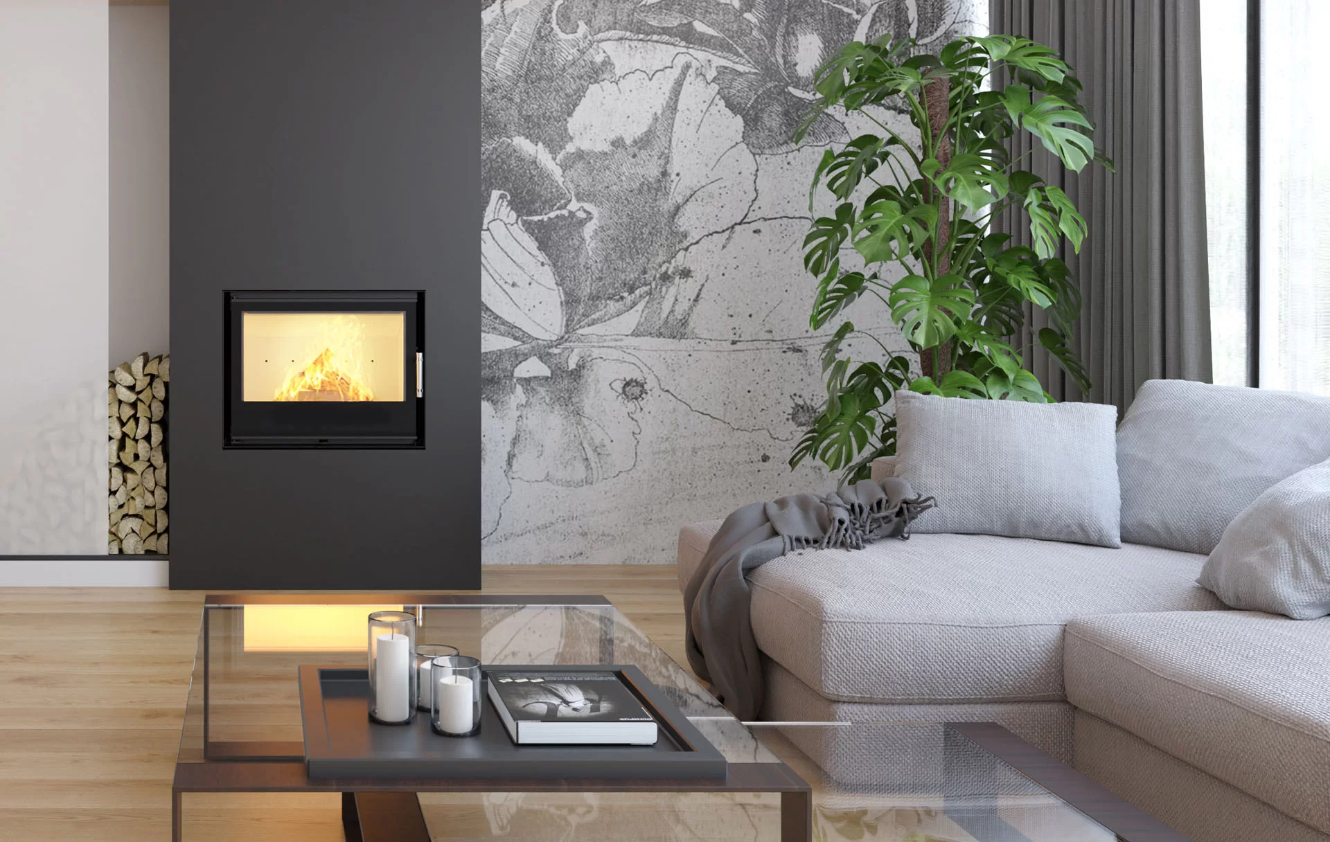Șemineu Hitze CUBO 700 – 70×54, 8kW [6]