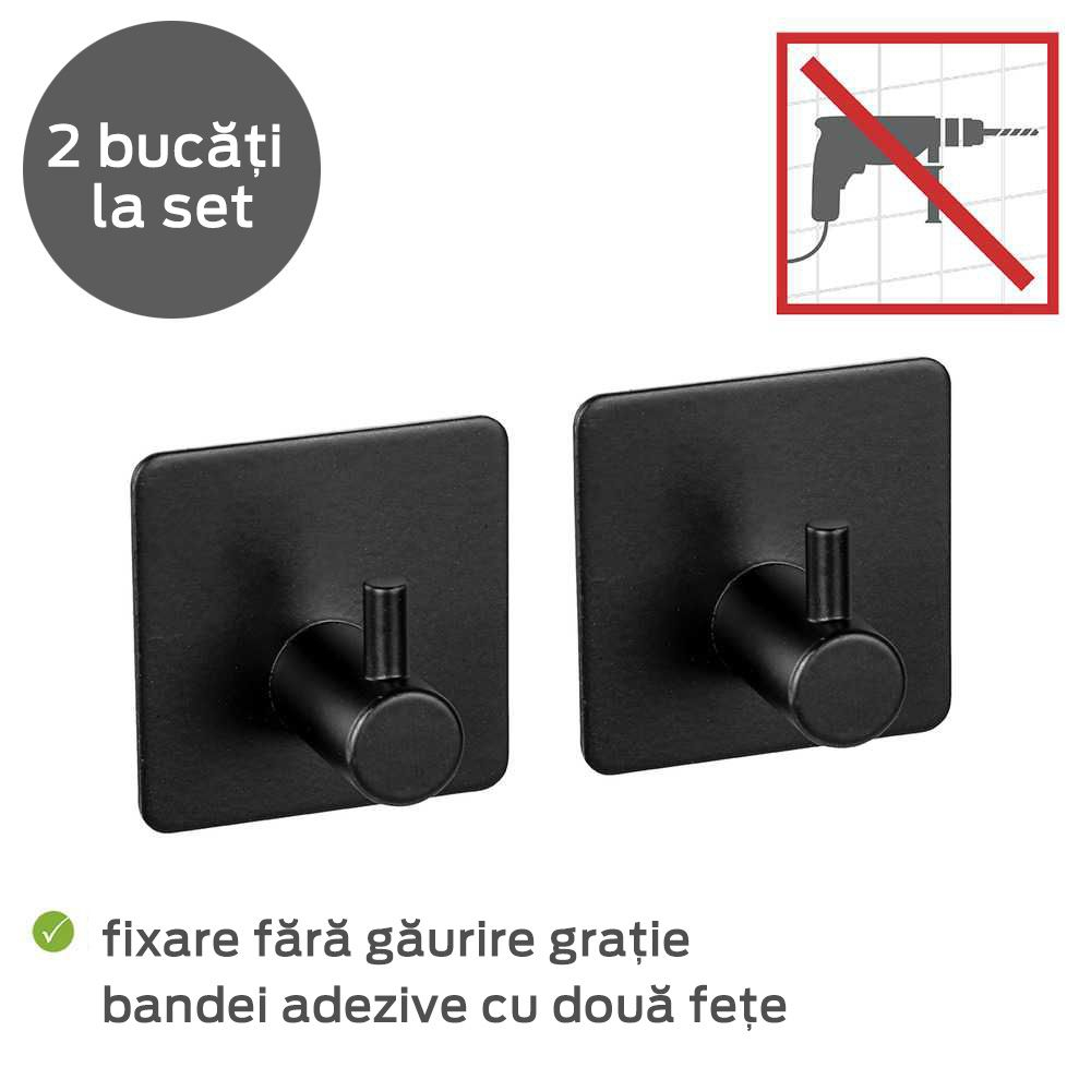 Set 2 carlige patrate Ureo Wenko Black Outdoor Kitchen 55009100 [4]