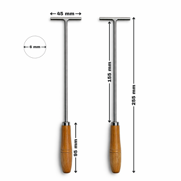 set 2 manere detasabile gratar inox 6mm [2]