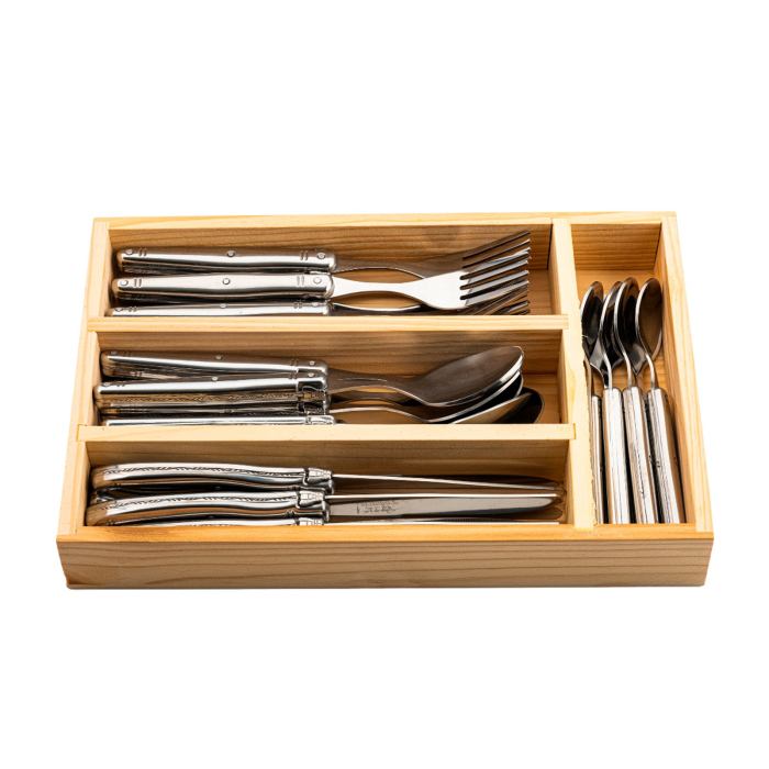 Set 24 tacamuri cu maner din otel inoxidabil 1,8 mm Laguiole Style de Vie Premium Line PRCOUVRVS [3]