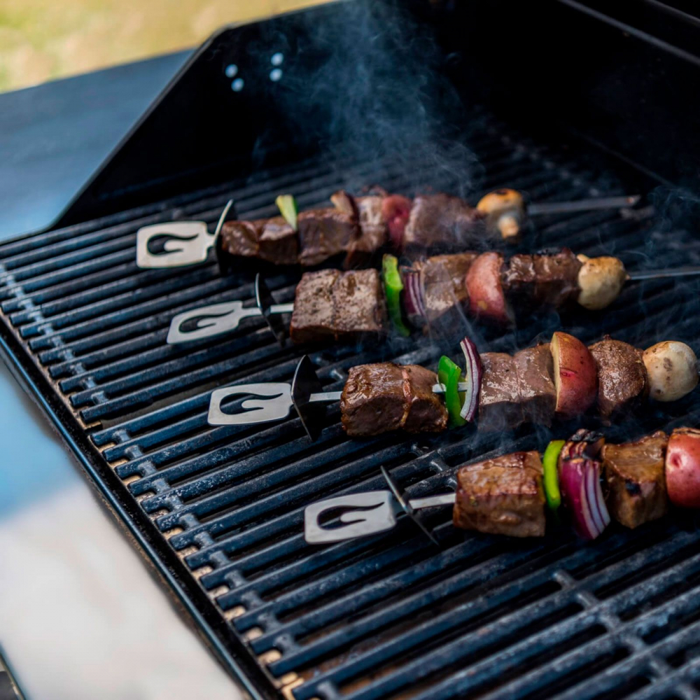 Set 4 tepuse metalice pentru gatit Kebab si frigarui la gratar Char-Broil 140019 [5]