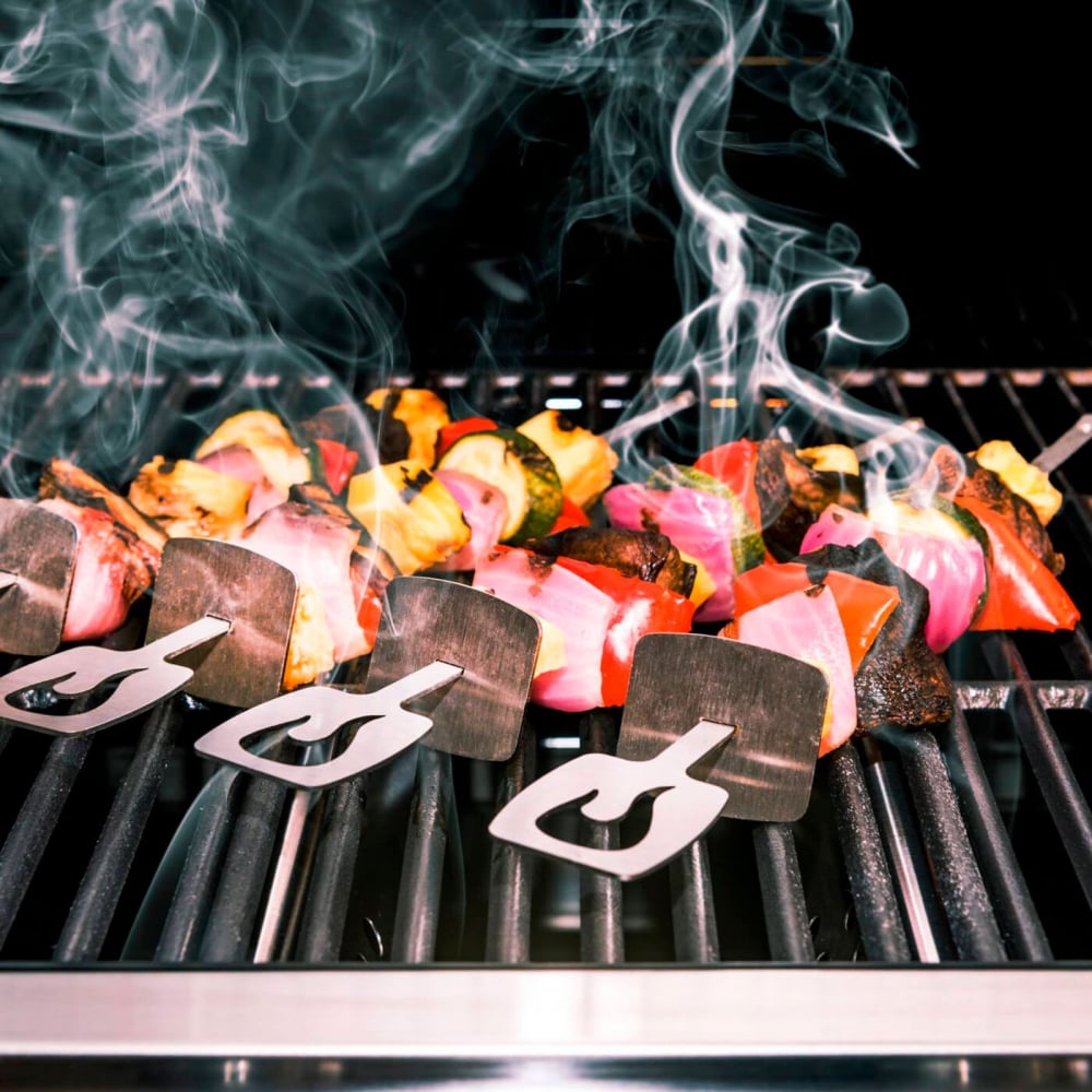 Set 4 tepuse metalice pentru gatit Kebab si frigarui la gratar Char-Broil 140019 [6]