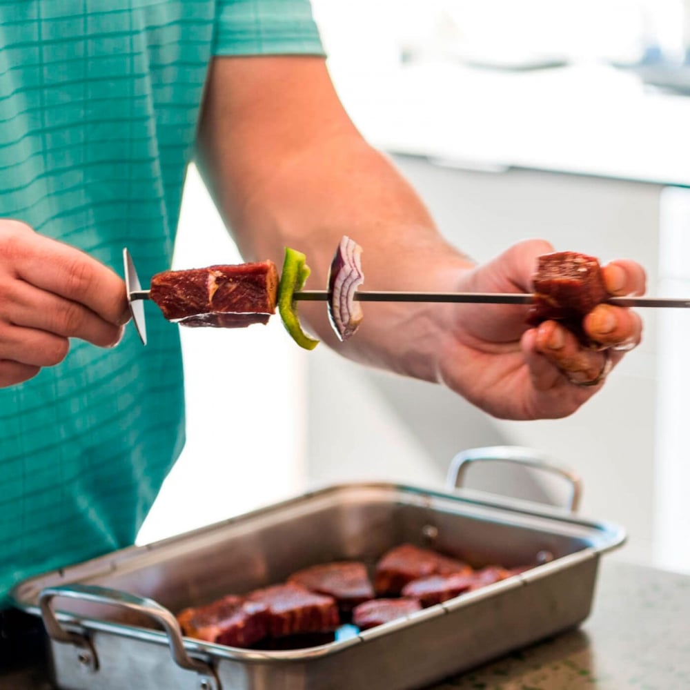 Set 4 tepuse metalice pentru gatit Kebab si frigarui la gratar Char-Broil 140019 [8]