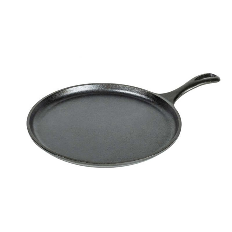 Set 5 vase din fonta contine ceaun cu capac de 4,7 litri, tigaie clatite, tigaie de 20,3 cm, tigaie 26 cm Lodge L-5HS3 [3]