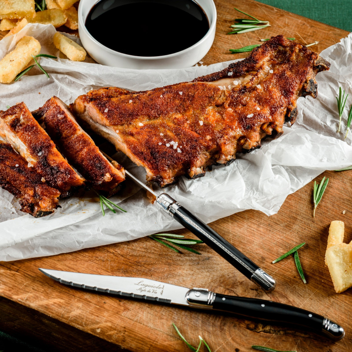 Set 6 cutite de friptura 1,8 mm cu maner negru Laguiole Style de Vie Premium Line 1.8PREMZWART [5]