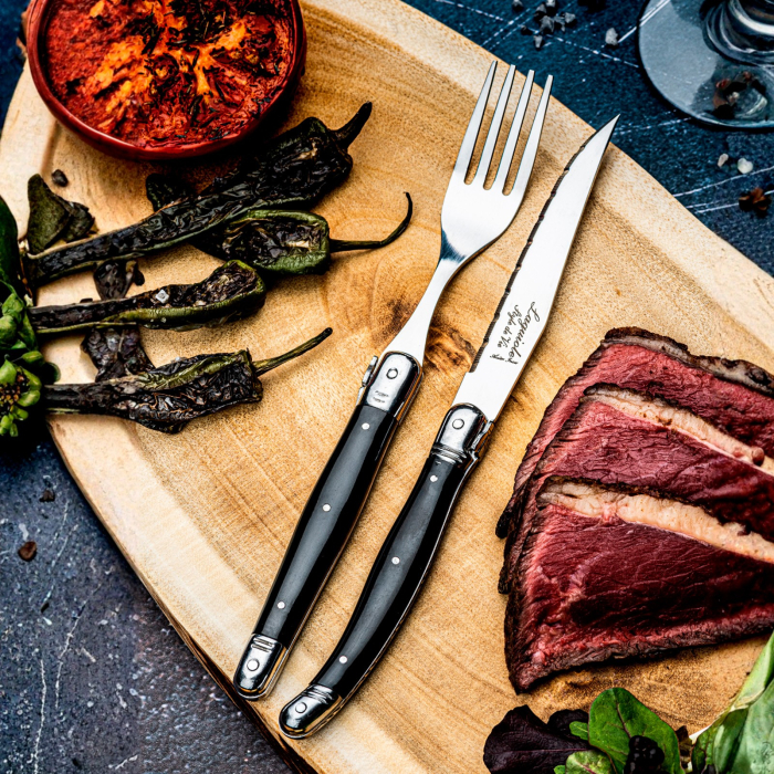 Set 6 furculite 1,8 mm cu maner negru Laguiole Style de Vie Premium Line PRVORKZWART [2]