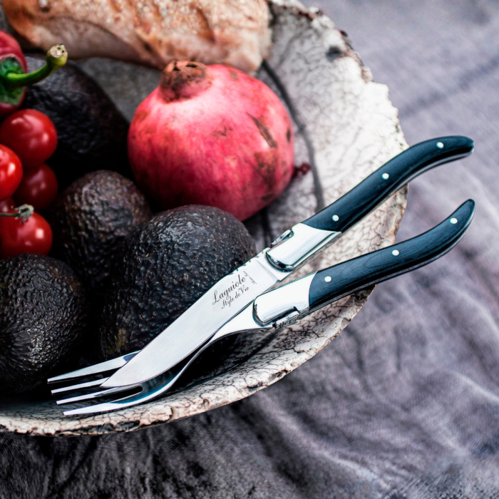 Set 6 furculite Laguiole Style de Vie Luxury Line LUXVORKZWART [5]