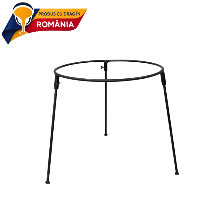 Ceaun din fontă 30 litri cu trepied pentru foc deschis [5]