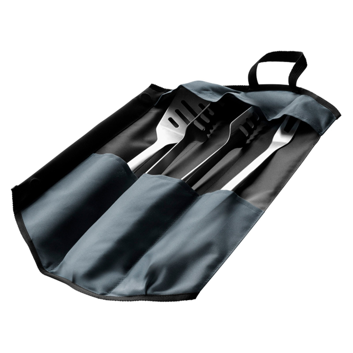 Set premium ustensile pentru gratar, contine cleste, furcutlita si spatula, include husa, Enders 8786 [3]