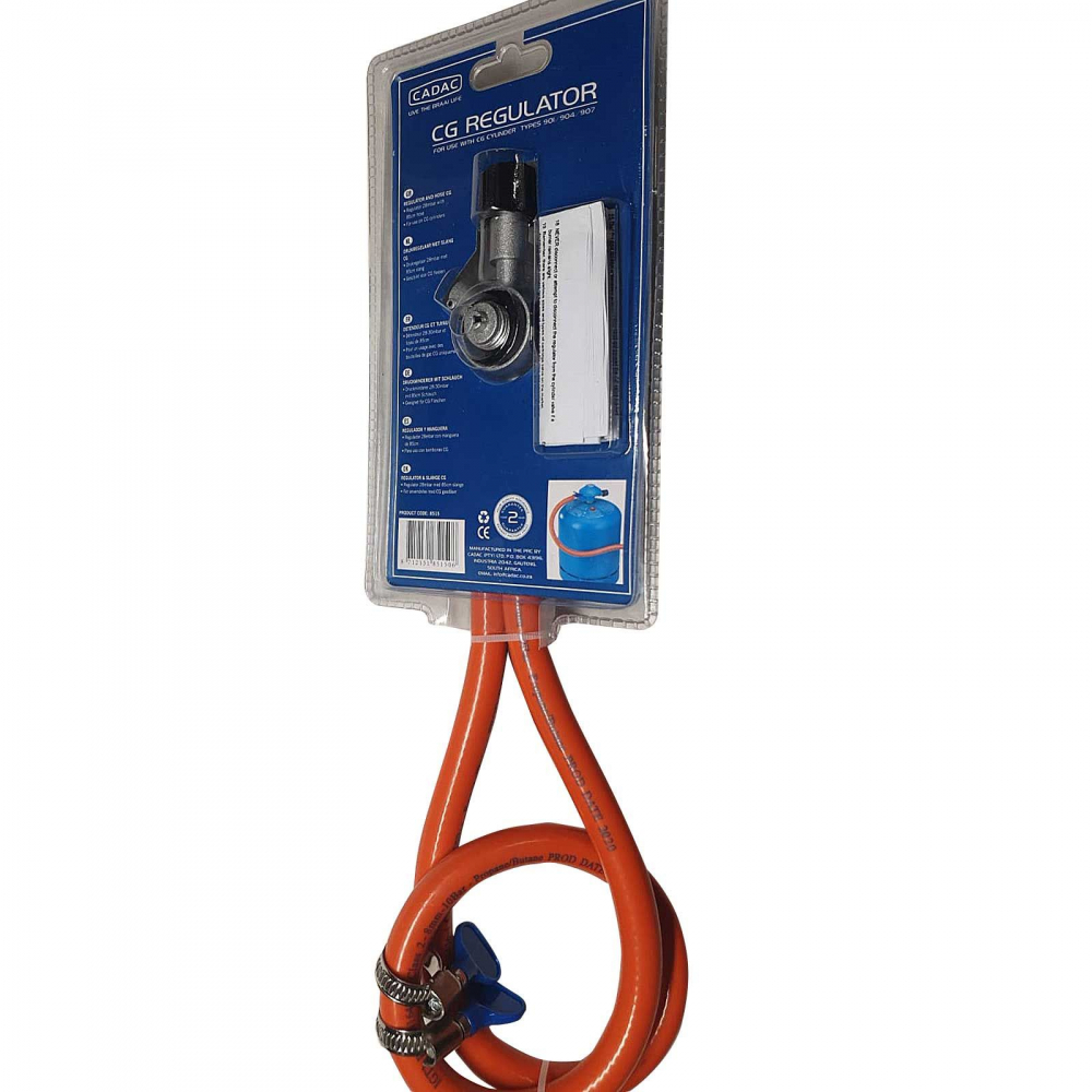 Set regulator de presiune gaz si furtun cu filet 1 pe 4 Cadac 30mBar 8515 [5]