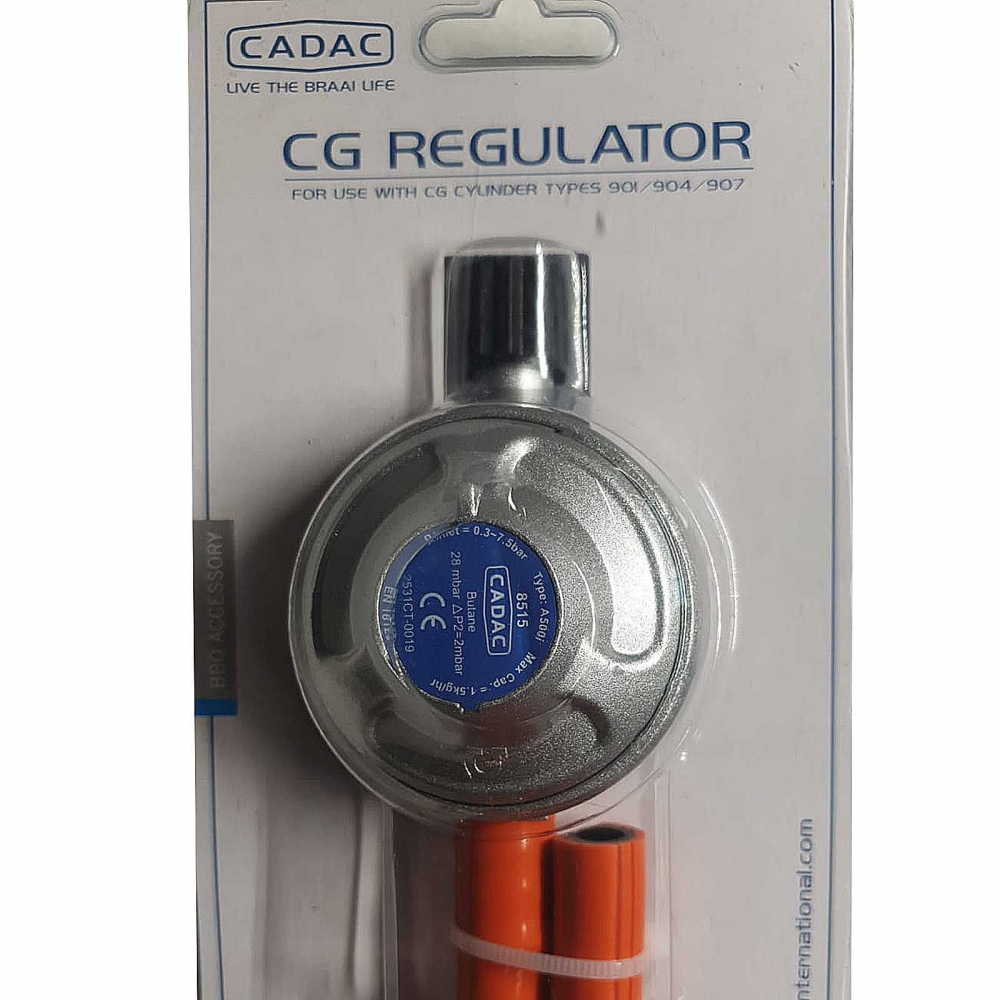 Set regulator de presiune gaz si furtun cu filet 1 pe 4 Cadac 30mBar 8515 [2]