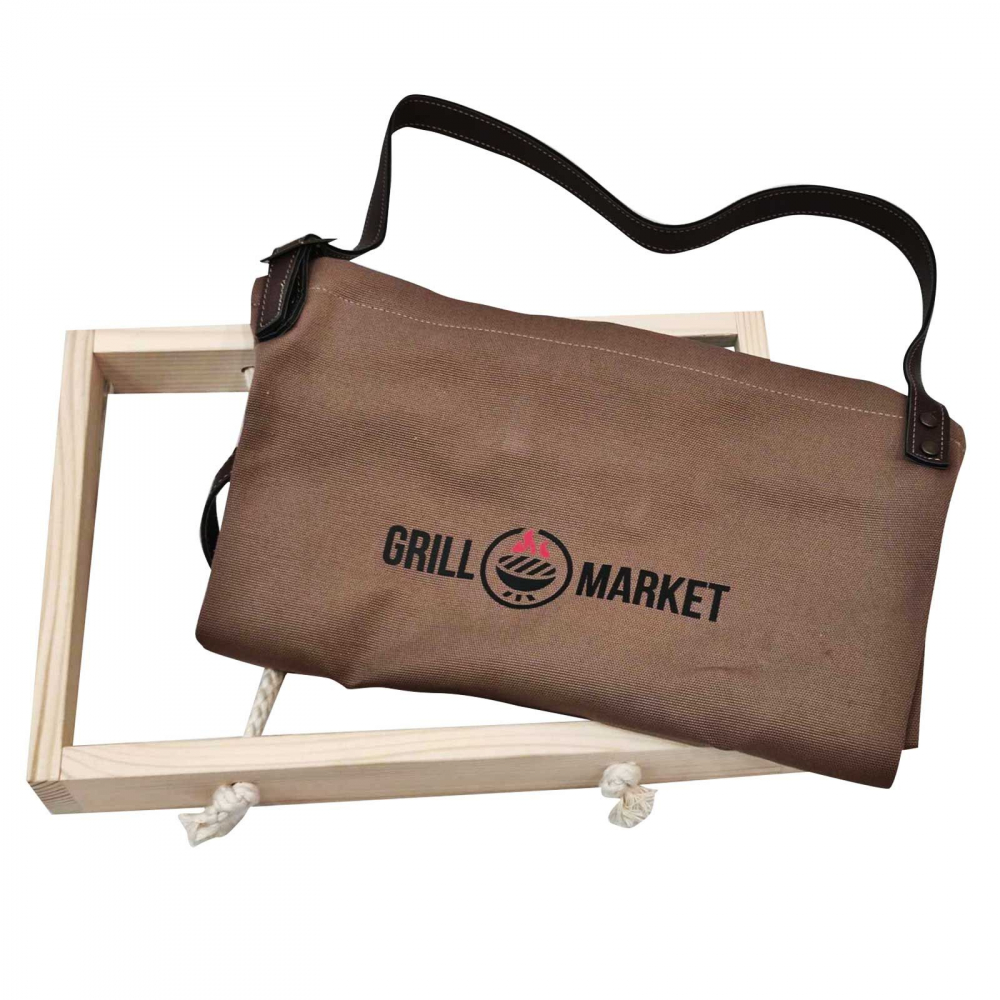 Set sort pentru gratar 77x68 cm din material textil premium in cutie de lemn tip cadou Grill Market [2]