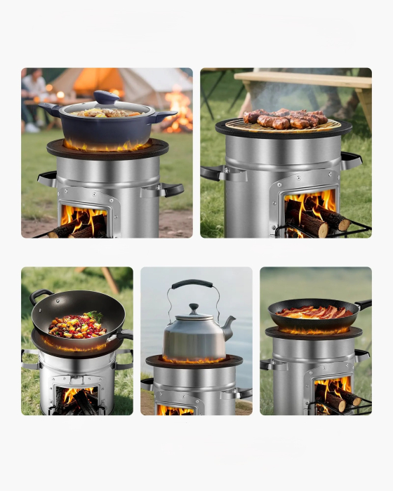 Soba tip racheta pentru camping [6]