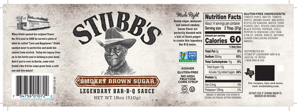 Sos Stubb&#039;s Smokey Brown Sugar 450 ml 510 g ST-242 [2]