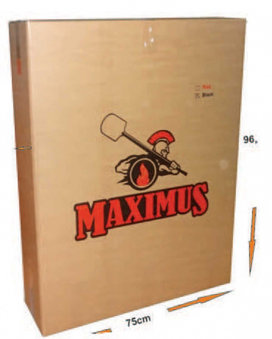 Stand metalic mobil pentru cuptor traditional pentru pizza pe lemne Maximus cu mese laterale din lemn [6]