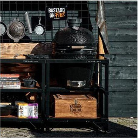 Stand metalic pentru gratar ceramic Kamado The Bastard Serious Kitchen Basic, 77x77x91cm, BSOK-1 [4]