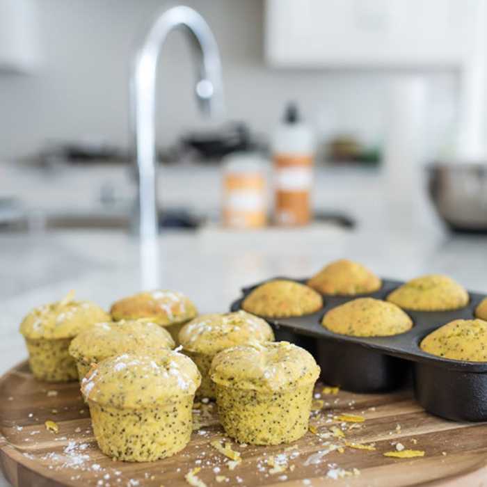 Tava din fonta pentru copt briose 40 x 23 x 2,5 cm Camp Chef CC-CIGT6 [4]