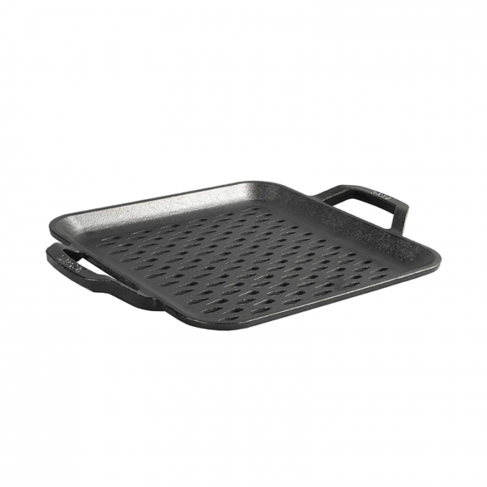 Tava patrata cu doua manere si gauri perforate pentru gratar Chef Collection Lodge 28 cm L-C11SGT [2]