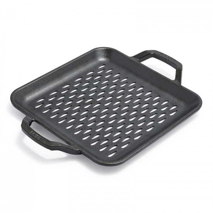 Tava patrata cu doua manere si gauri perforate pentru gratar Chef Collection Lodge 28 cm L-C11SGT [3]