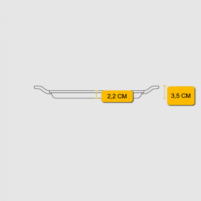 Tava patrata cu doua manere si gauri perforate pentru gratar Chef Collection Lodge 28 cm L-C11SGT [15]