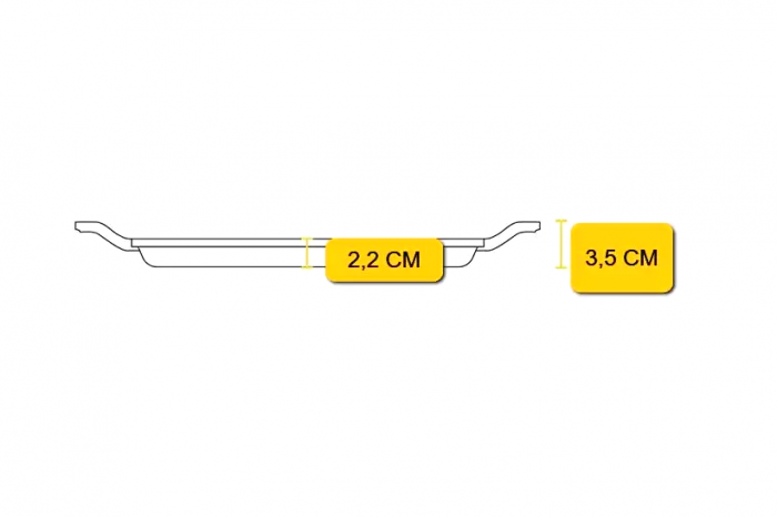 TAVA PATRATA CU MANERE 28 CM CHEF COLLECTION LODGE L-C11SGR [6]