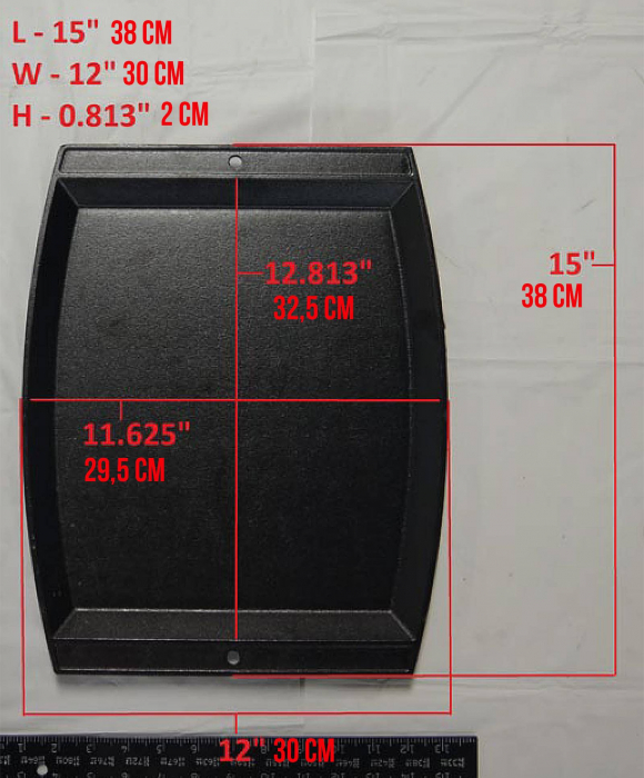 Tava rectangulara din fonta Jumbo Chefs Lodge 38 x 31 cm L-JSCP3 [6]