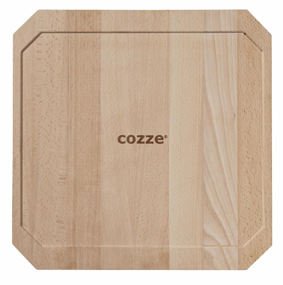 Tava reversibila din fonta cu suport din bambus pentru servire Cozze 33 x 33 cm 90327 [6]
