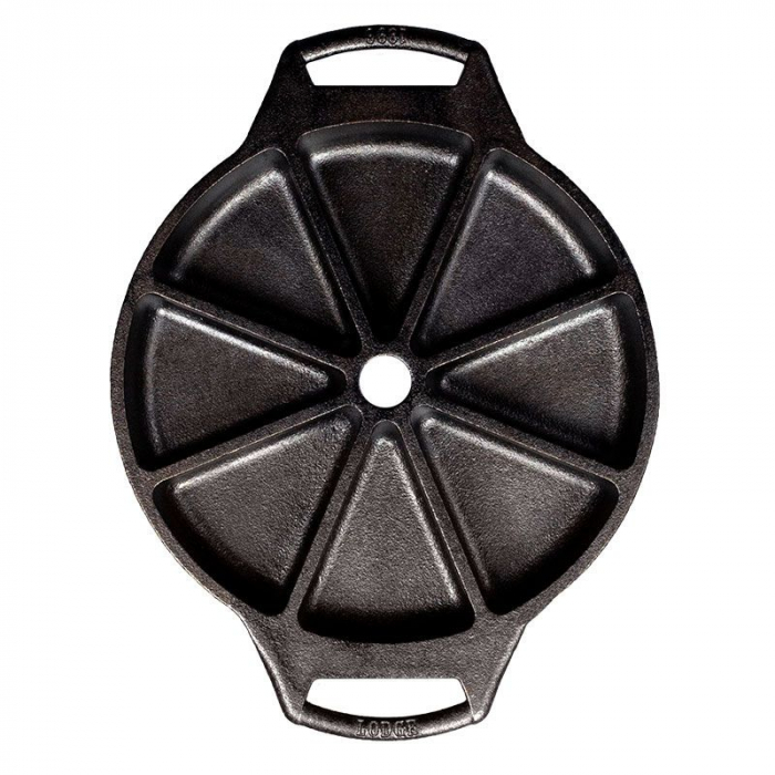 Tava rotunda din fonta cu 8 triunghiuri pentru tarta Lodge 22,7 cm L-BW8WP [2]