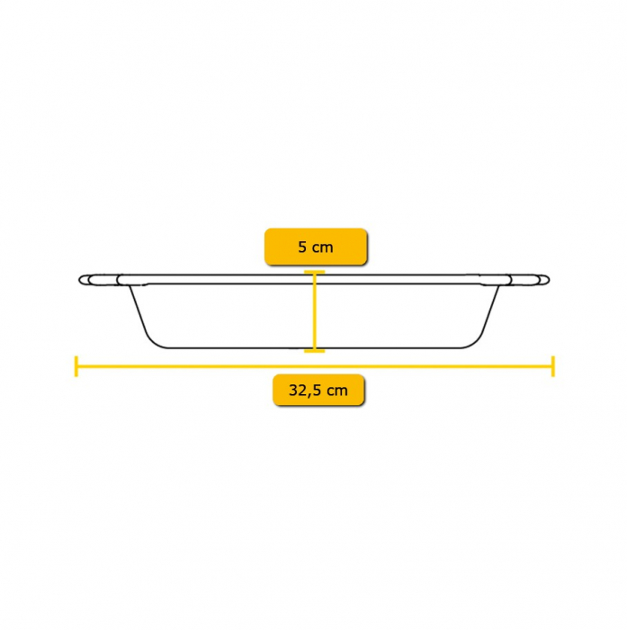 Tava rotunda din fonta cu manere tip tigaie Lodge 26 cm L-BW10BSK [5]