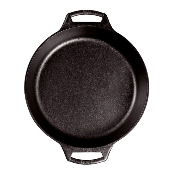 Tava rotunda din fonta cu manere tip tigaie Lodge 26 cm L-BW10BSK [2]