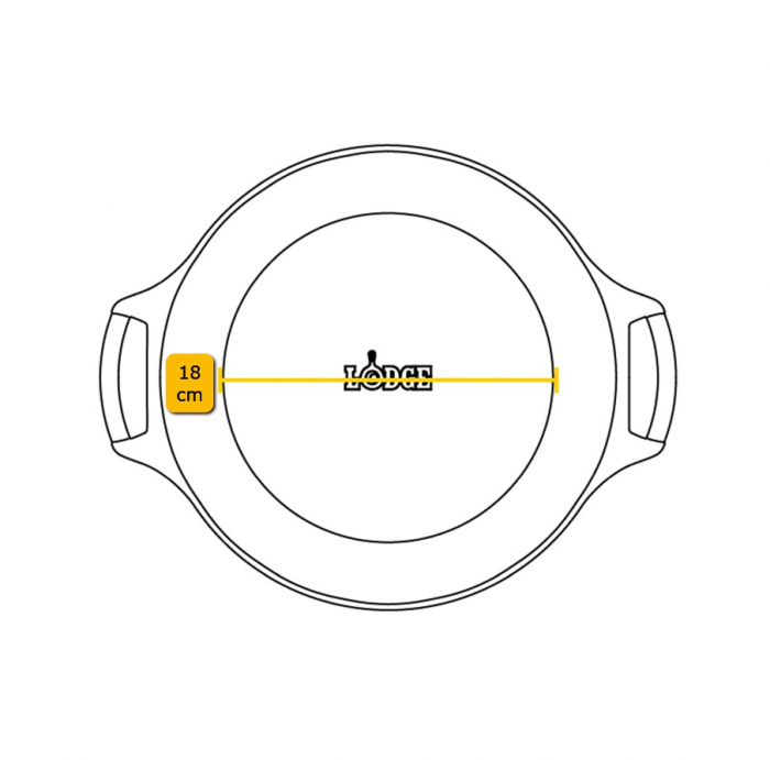 Tava rotunda din fonta pentru placinta 23 cm L-BW9PIE [4]