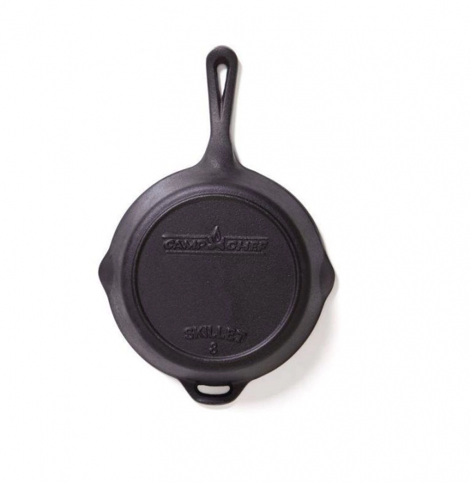 TIGAIE ADANCA ROTUNDA DIN FONTA CU MANER  20 cm CAMP CHEF CC-SK8 [2]