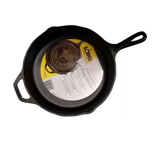 TIGAIE ADANCA ROTUNDA DIN FONTA CU MANER 26 cm LODGE L-8SKFLAG [2]