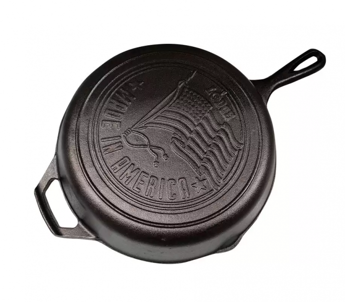 TIGAIE ADANCA ROTUNDA DIN FONTA CU MANER 26 cm LODGE L-8SKFLAG [3]
