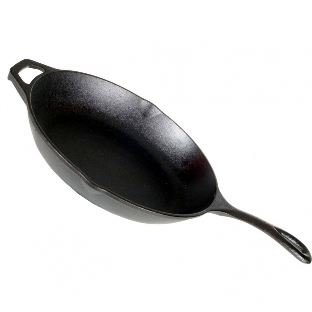 Tigaie adanca rotunda din fonta cu maner Camp Chef 25 cm CC-SK10 [4]