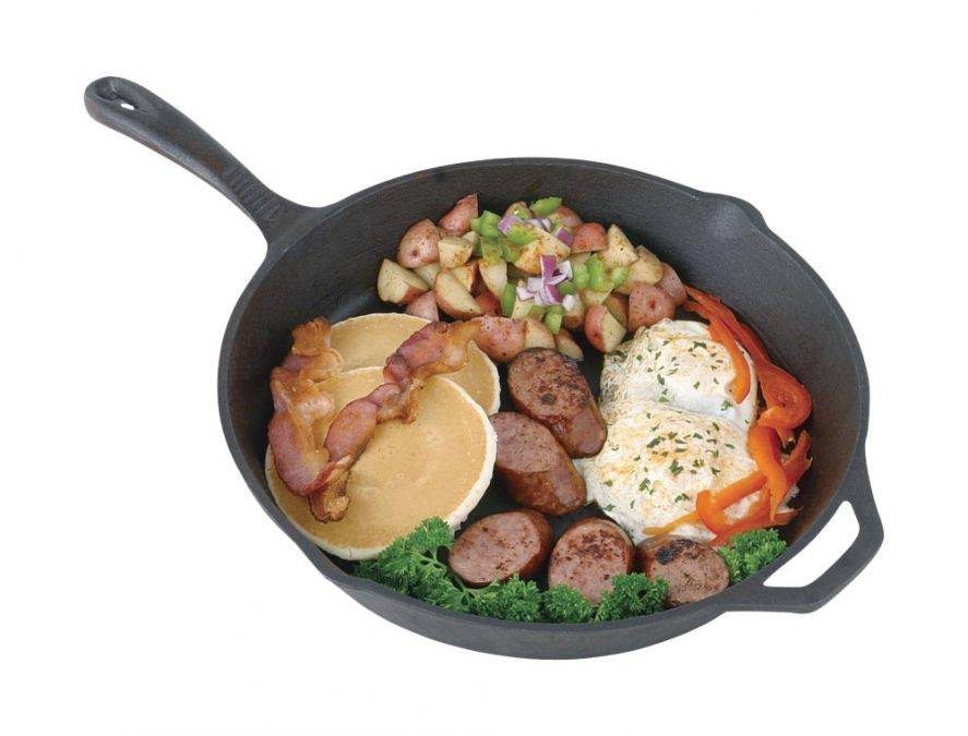 Tigaie adanca rotunda din fonta cu maner Camp Chef 30 cm CC-SK12 [5]
