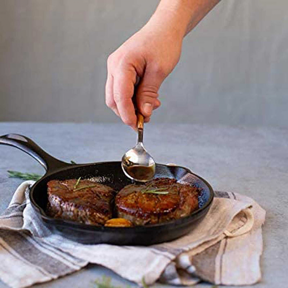 Tigaie adanca rotunda din fonta cu maner Chef Collection Lodge 20 cm L-C8SK [6]