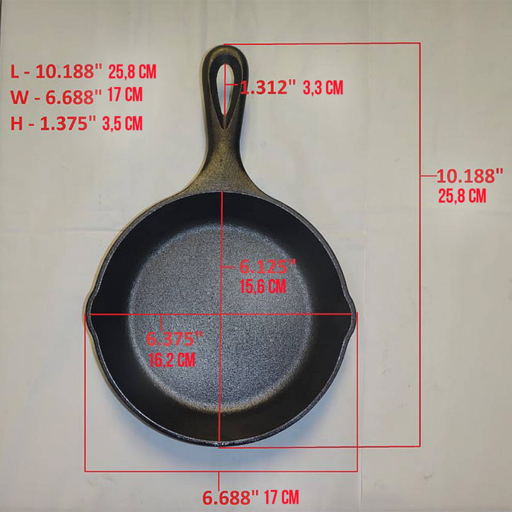 Tigaie adanca rotunda din fonta cu maner Lodge 16,5 cm L-3SK3 [10]