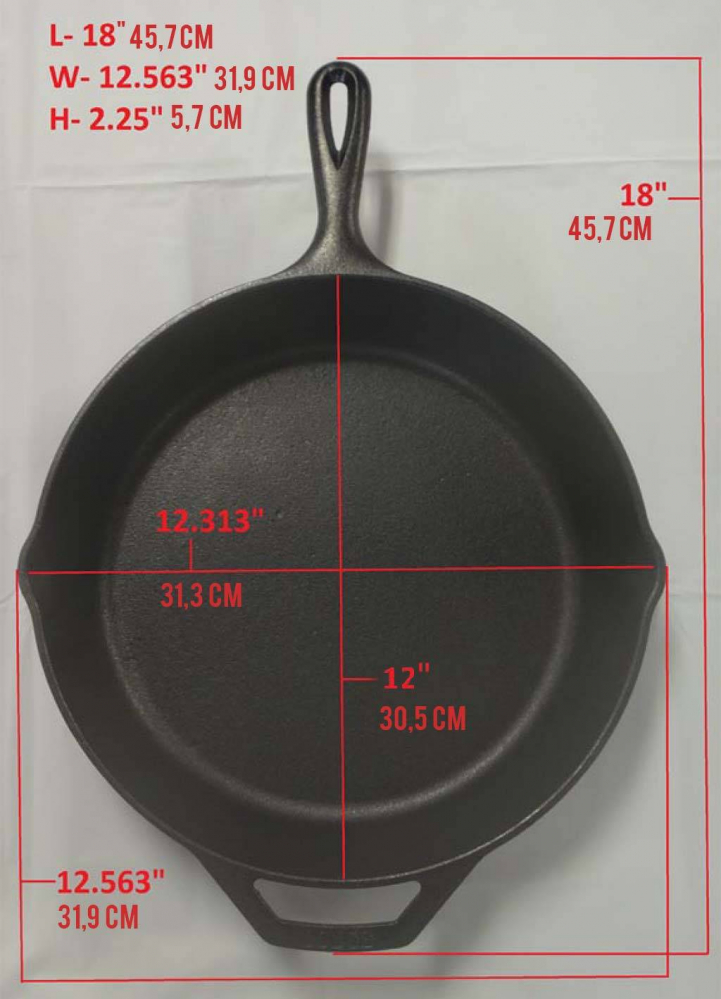 Tigaie adanca rotunda din fonta cu maner Lodge 30,5 cm L-10SK3 [10]