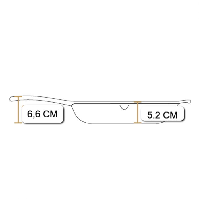 Tigaie adanca rotunda din fonta cu maner Lodge triplu asezonata Blacklock 26 cm L-BL96SK [11]