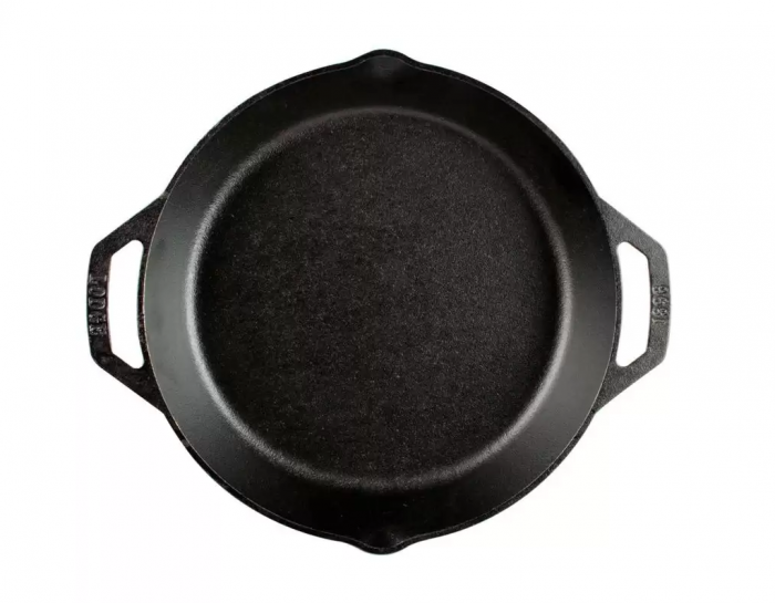 TIGAIE ADANCA ROTUNDA DIN FONTA CU MANERE 30 CM LODGE L-10SKL [2]