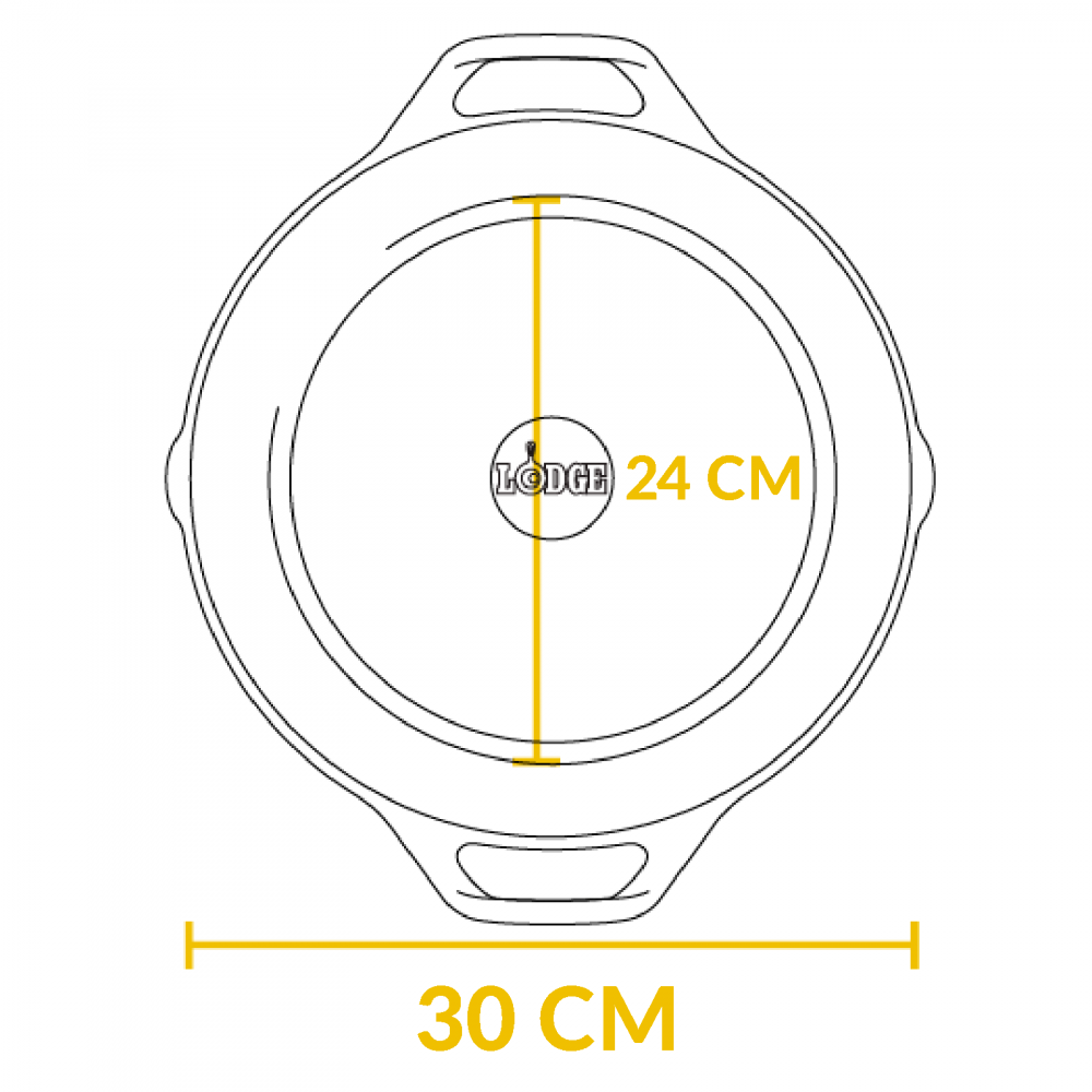Tigaie adanca rotunda din fonta cu manere Lodge 30 cm L-10SKL [13]