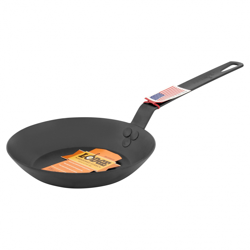 Tigaie adanca rotunda din otel carbon cu maner asezonata Lodge 20 cm L-CRS8 [3]