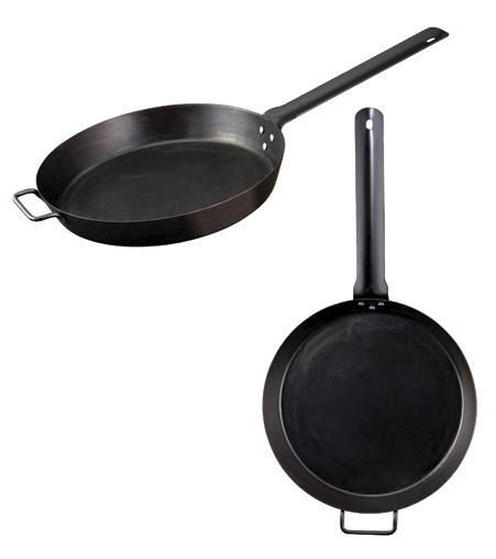 Tigaie adanca rotunda din otel carbon Lumberjack cu maner 40 cm Camp Chef CC-SLJ16 [3]