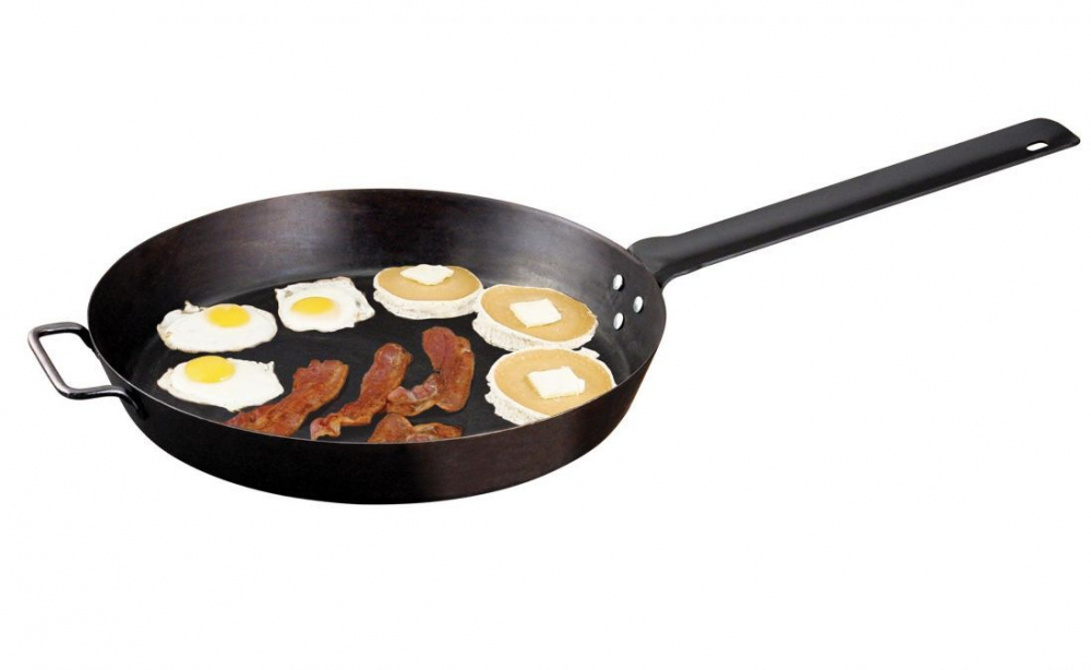 Tigaie adanca rotunda din otel carbon Lumberjack cu maner 40 cm Camp Chef CC-SLJ16 [5]