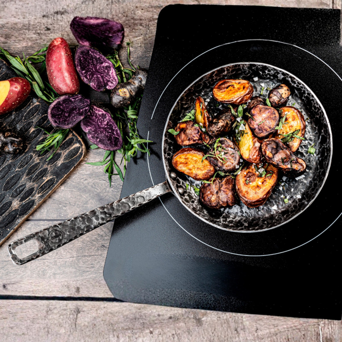 Tigaie cu maner lung din otel carbon 20 cm Forged ESFRYPAN1H20 [4]