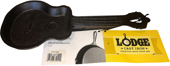 Tigaie din fonta mini in forma de chitara 27x12x2 cm Lodge L-GSK3 [4]